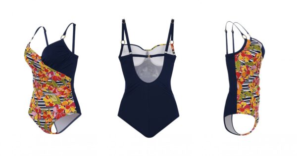 Badeanzug Anabel Arto Monokini Blumen Beachfashion 44