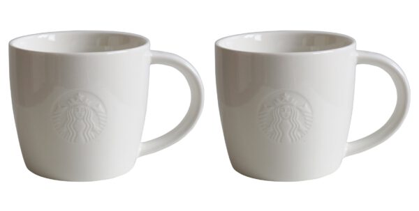 Starbucks Mug Short white 8oz Set