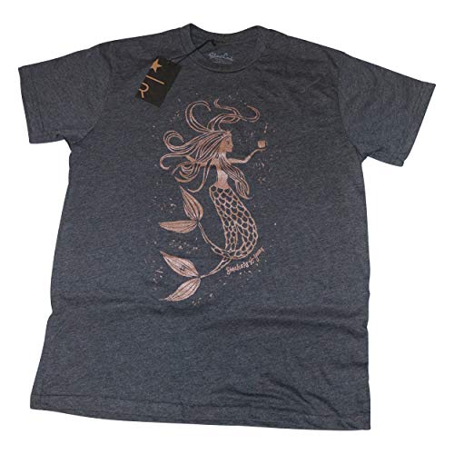 Starbucks Reserve Gold Mermaid Milton Glaser Charcoal Meejungfrau T-Shirt