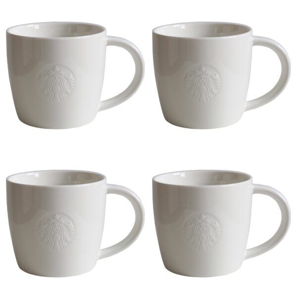 Starbucks Mug Short white 8oz Set