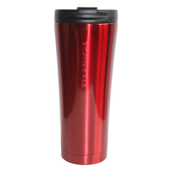Starbucks Tumbler Thermobecher to go Edelstahl Phinney rot mit Schriftzug 16oz