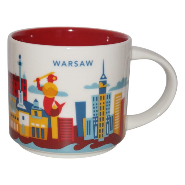 Starbucks City Mug You Are Here Collection Warsaw Poland Coffee
