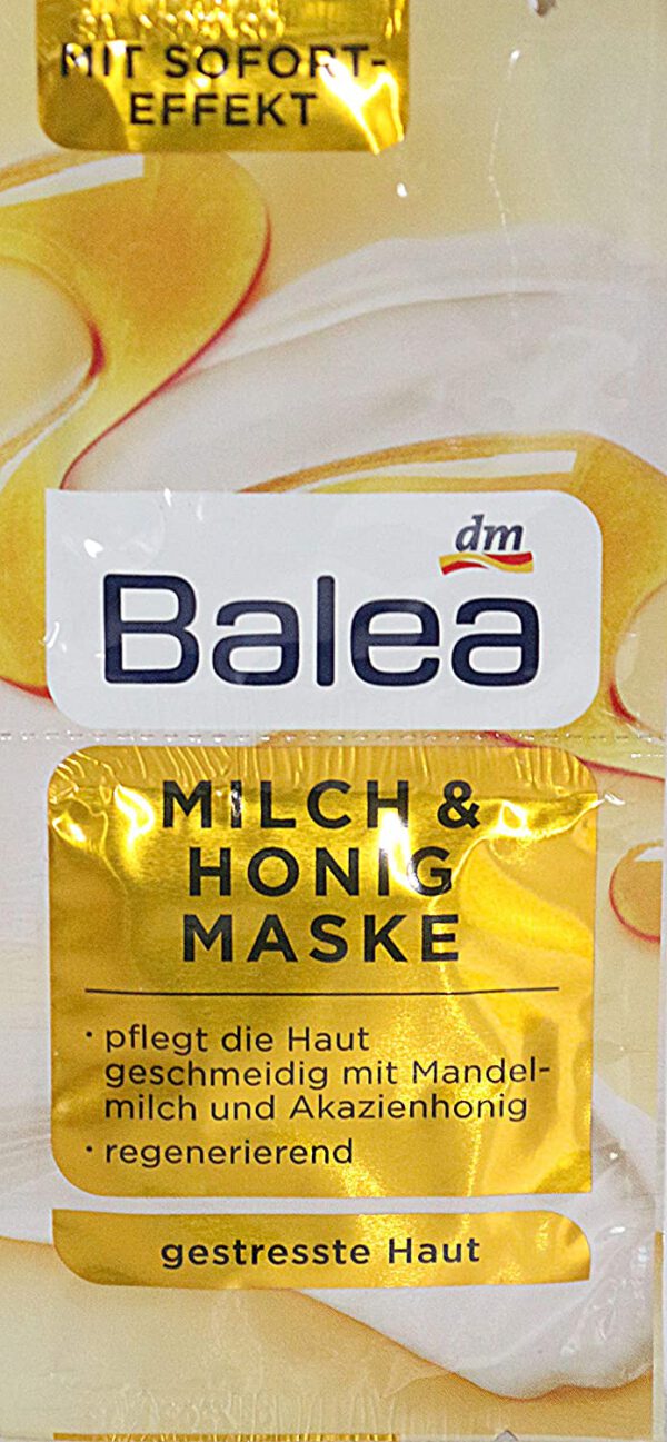 Balea milk & honey mask 10 pack for 20 applications