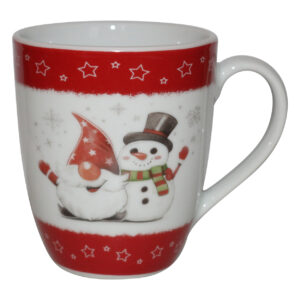 Weihnachts-Winter-Kollektion Markenporzellan Kaffee Tassen Schneemann
