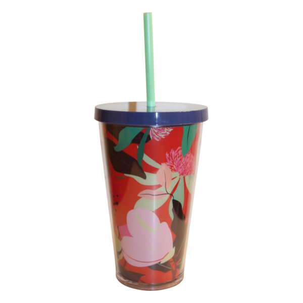 Starbucks® Pink Sun Floral Summer Cold to Go Summer Smoothies Fruits Mug for Cold Drinks