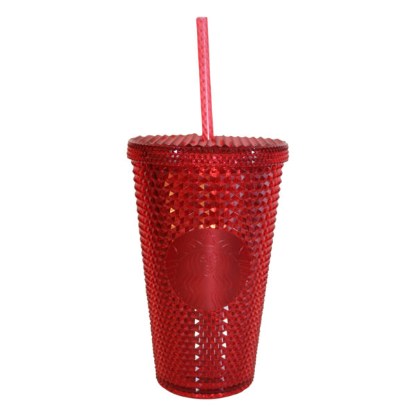 Starbucks® Cold Cup Bling Red Edition Kaltgetränke Becher Gold Edition