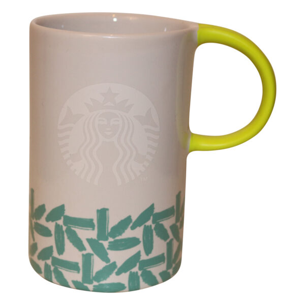 Starbucks Christmas Coffee Mug Ornament Neon Yellow