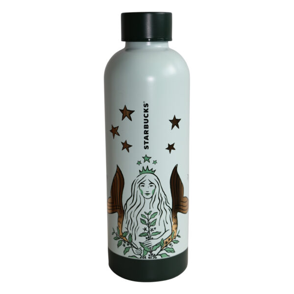Starbucks 50th Anniversary Collection Water Mermaid Bottle 19oz/561ml Edelstahl Wasserflasche wiederverwendbar