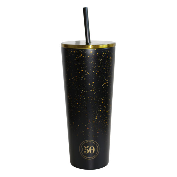 Starbucks 50th Anniversary Collection Cold Cup Gold Black Kaltgetränkebecher Edelstahl wiederverwendbar