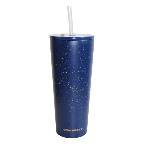 Starbucks 50th Anniversary Collection Cold Cup Gold Star Blue Night Cold Drink Mug Reusable