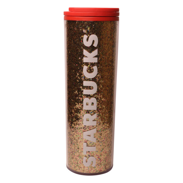 Starbucks Coffee Tumbler Gold Glitter Edition Coffee Mug Reusable