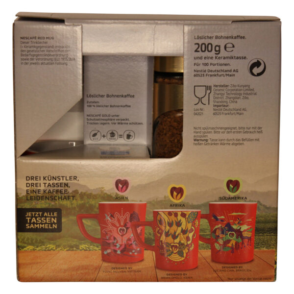 NESCAFÈ GOLD löslicher Kaffee TASSENEDITION AFRIKA – 1x200g (199,75 EUR/Kg)