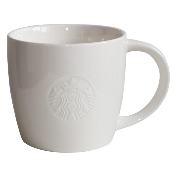 Starbucks Coffee Mug White Coffee Coffee Cup Mug Classic White Collectors Venti 20oz
