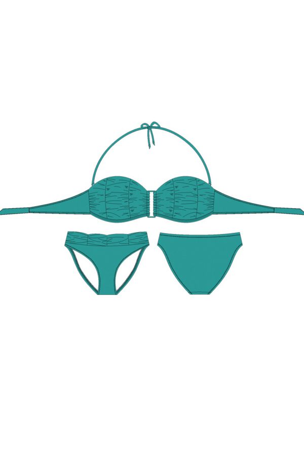 Anabel Arto Swimwear Bikini Turquoise Beach Fashion