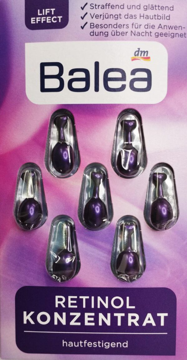Balea Lift Effect Retinol Concentrate Capsule Skin Firming 10 Pack