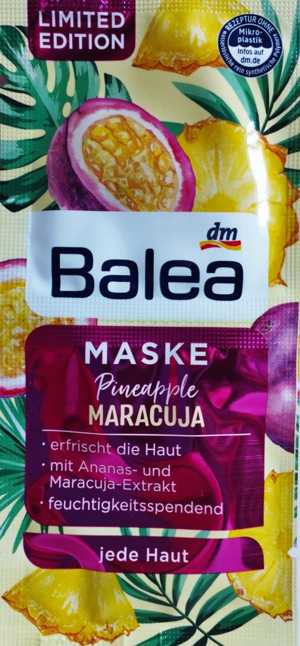 Balea Mask Pineapple & Passion Fruit Pack of 10