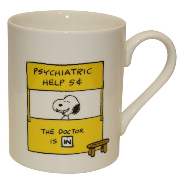 SNOOPY COFFEE CUP PSYCHIATRIC HELP