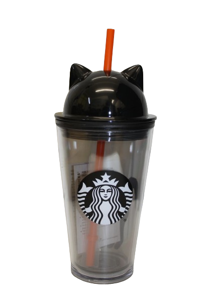 Starbucks Cold Cup Halloween Cat