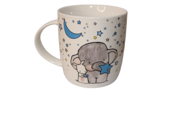 Coffee Cup Elephant & Friends
